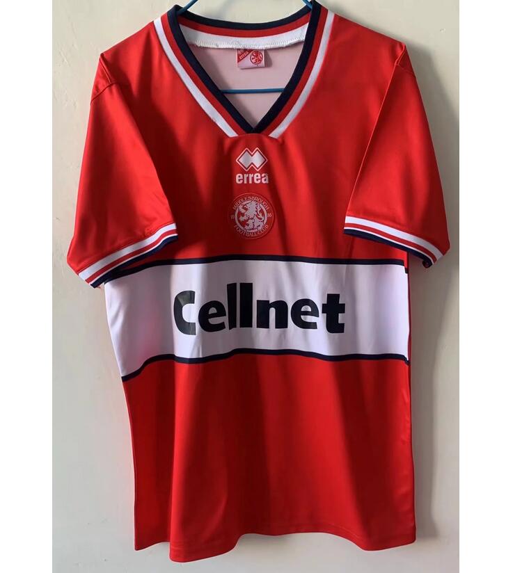 1998 Middlesbrough Retro Home Kit Soccer Jersey